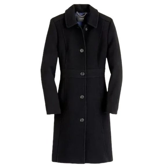 J. Crew Jackets & Blazers - New $398 J.Crew Classic lady day coat Italian wool Thinsulate 49622 6 Black